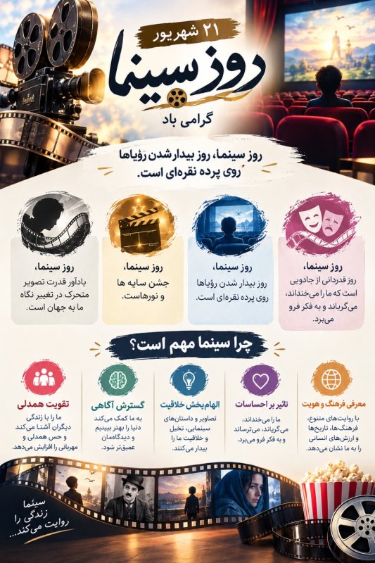 اینفوگرافیک روز سینما