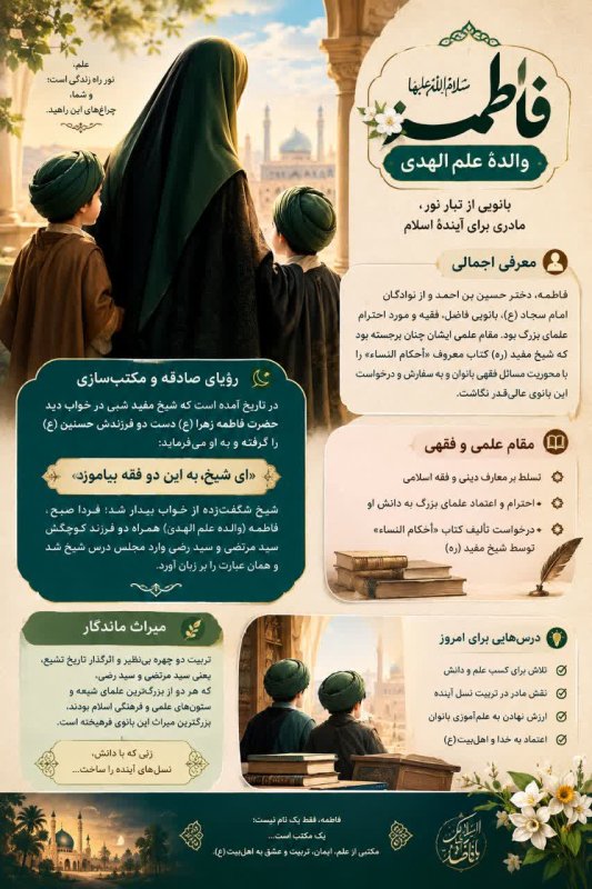 معرفی فاطمه والدهٔ علم‌الهدی