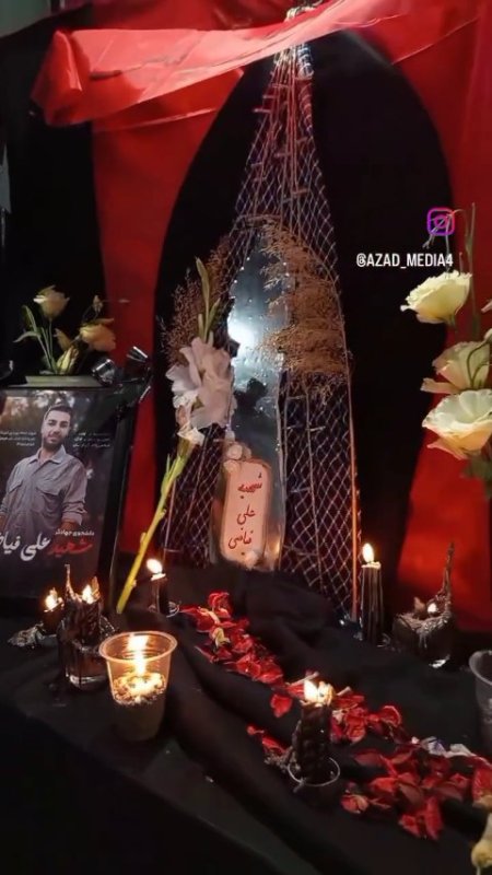 لحظاتی از موکب در شب چهارم شهادت شهید فیاضی