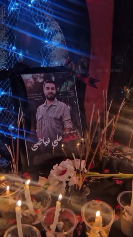 لحظاتی از شب پنجم شهادت شهید علی فیاضی