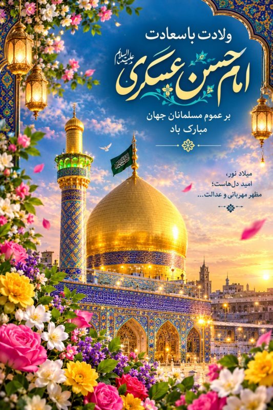 پوستر ولادت امام حسن عسکری (ع)