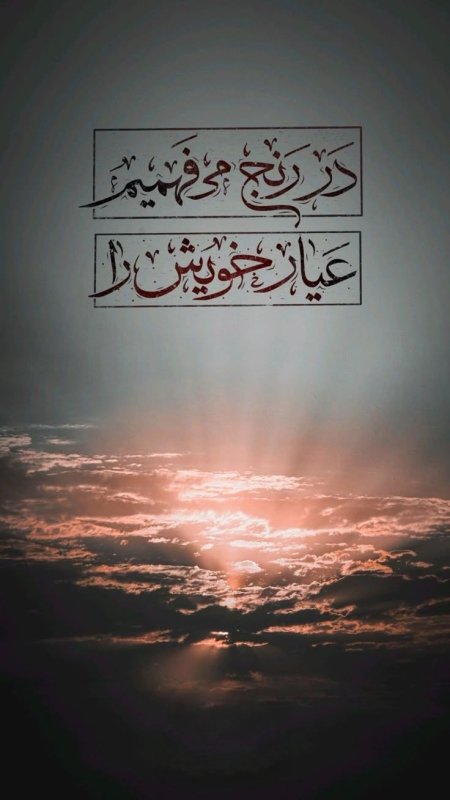 در رنج می فهمیم عیار خویش را