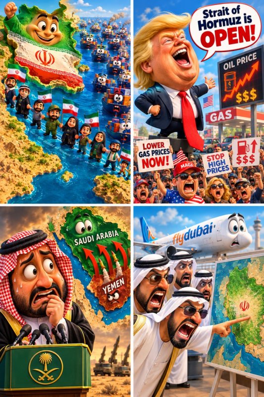 حوادث روز به سبک کاریکاتور