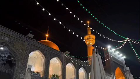#برنامه_فرهنگی | مراسم هئیت بسیج دانشجویی در حرم امام رضا (ع)  🕊گریه بهانه ای است که عاشق ترم کنی شاید مرا کبوتر جلد حرم کنی  آقای من! کلاغ به دردت نمی خورد!؟ از راه دورآمده ام باورم کنی