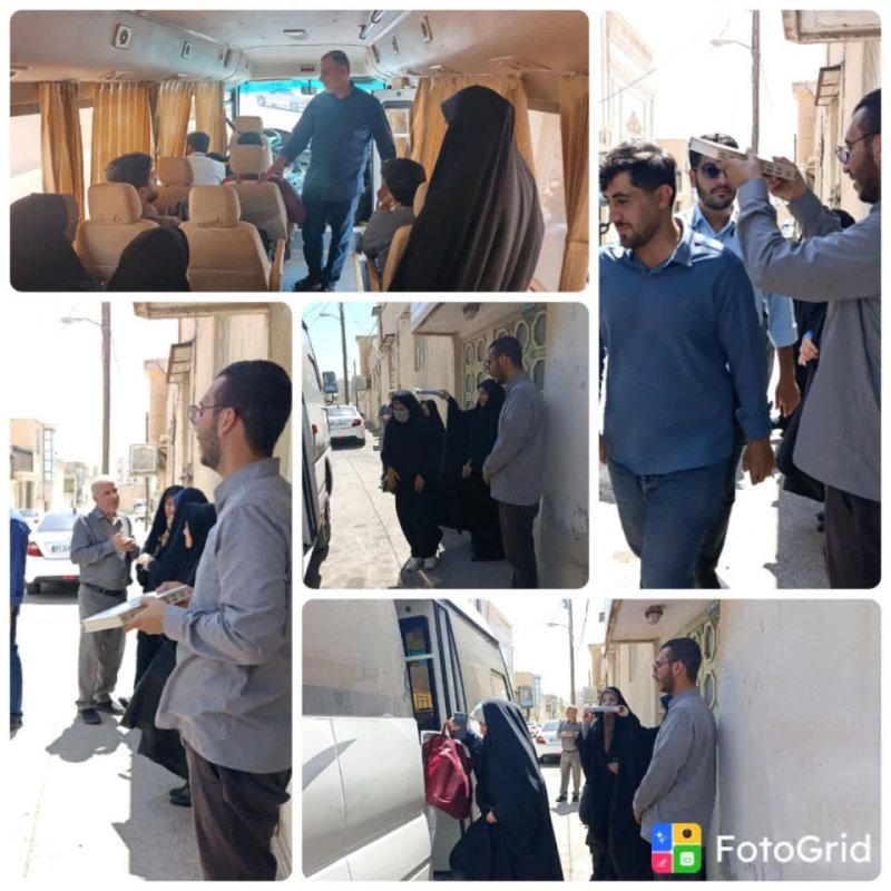 بدرقه بسیج دانشجویی شهرستان کازرون  جهت شرکت در دوره خط امام